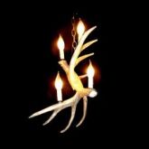 lustre antler 4 luzes