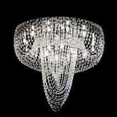 lustre de cristal cromado